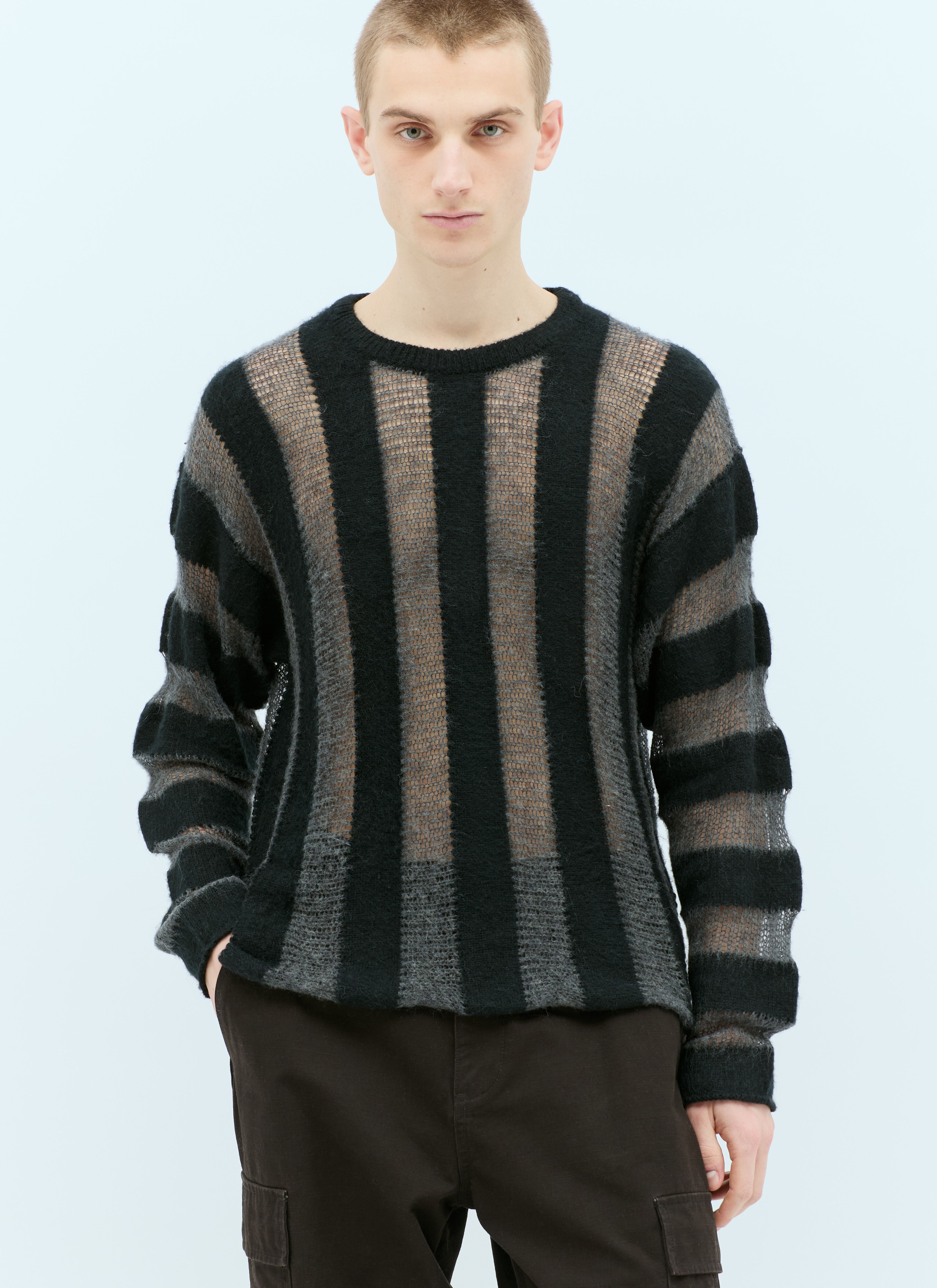 Fuzzy Threadbare Sweater - 1