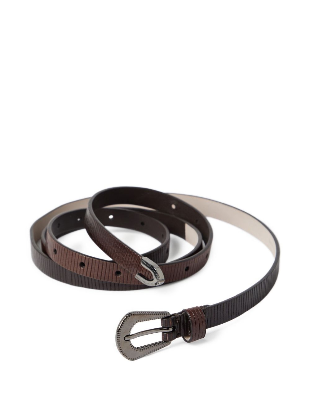 Carved leather belt - 2