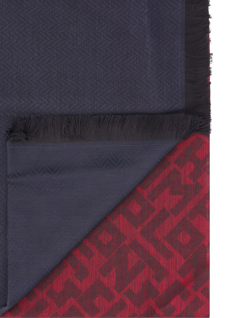 Longchamp geometric-pattern scarf outlook
