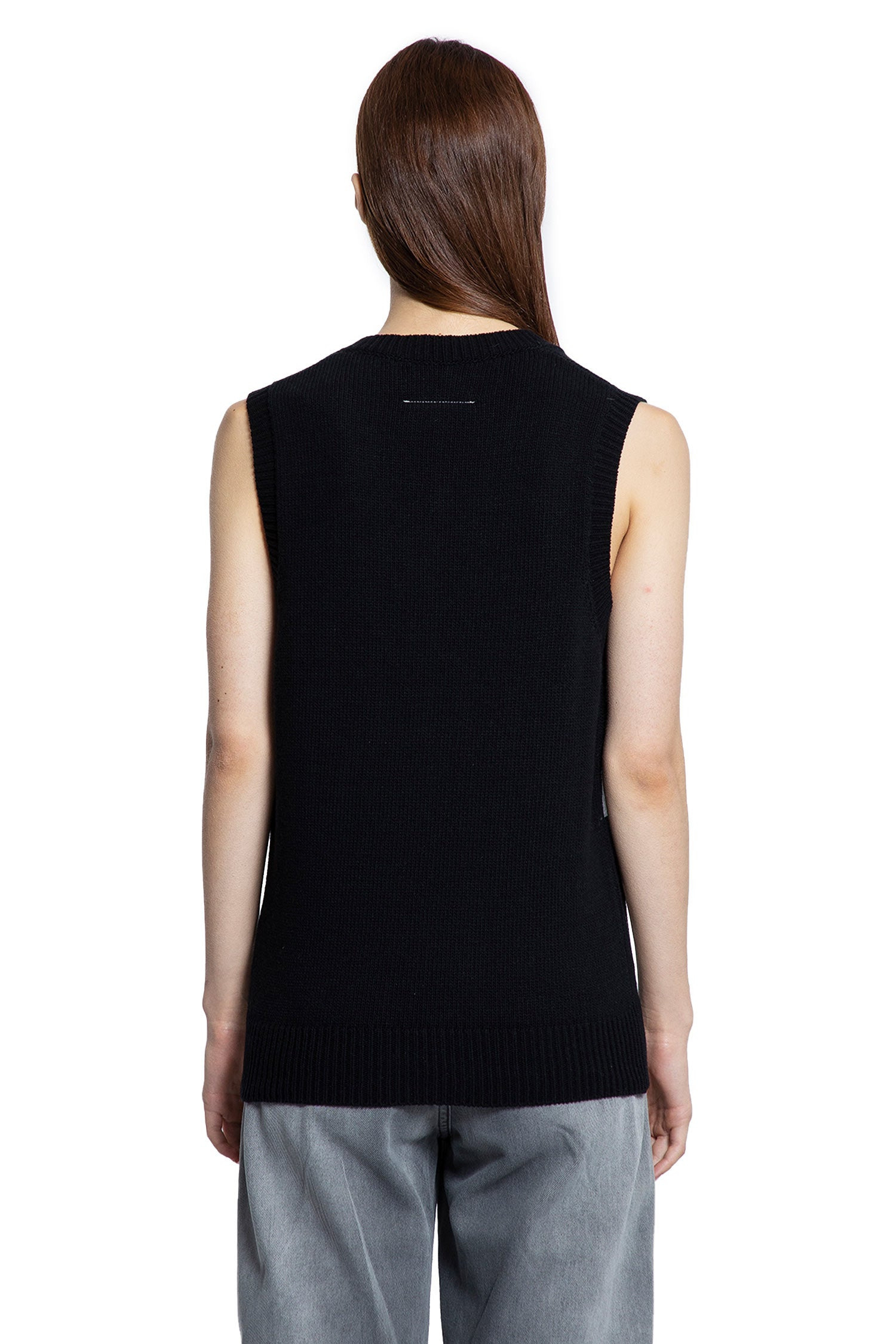 Taped-Label-Wool-Vest - 3