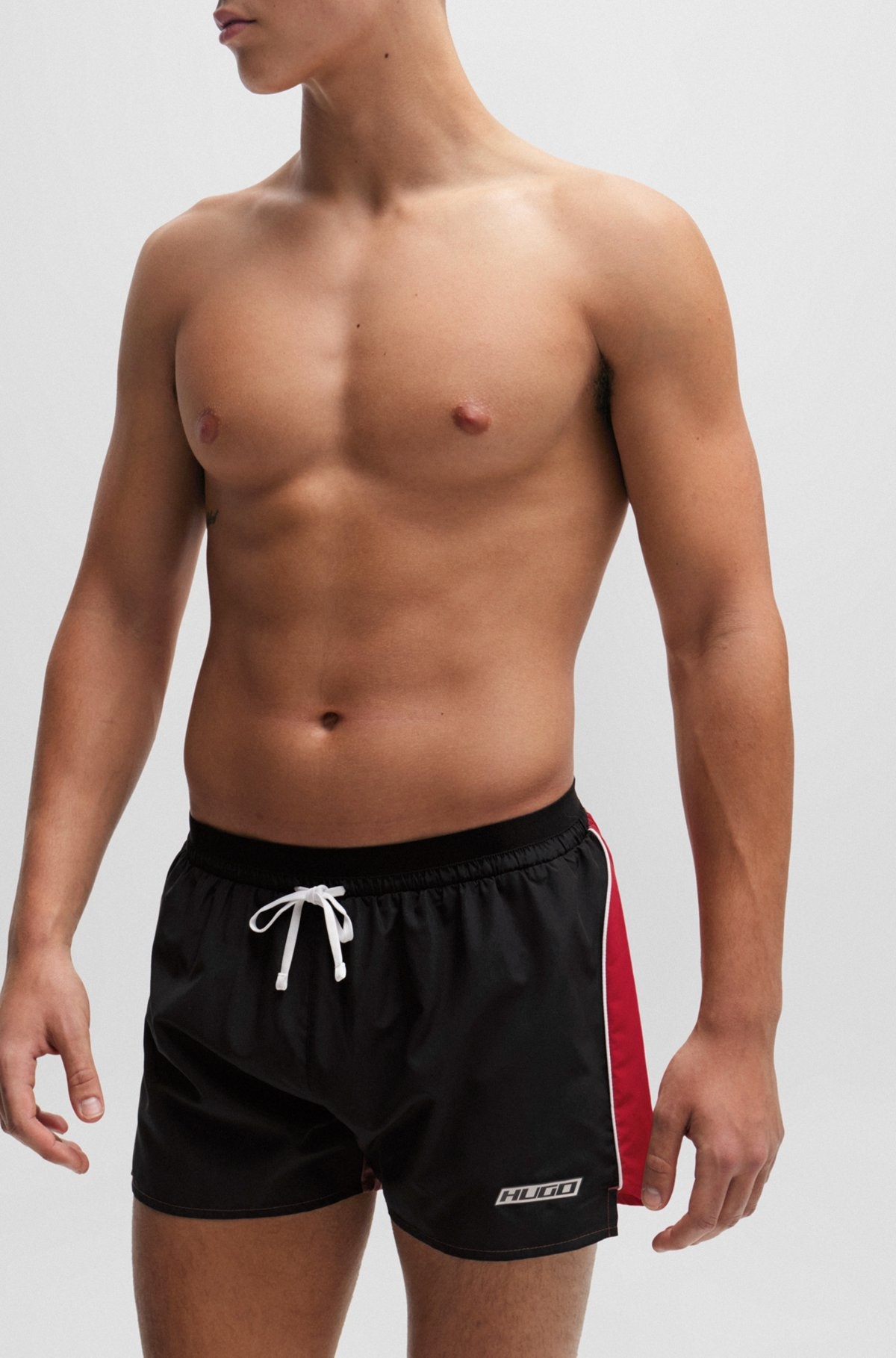 FULLY LINED SWIM SHORTS IN QUICK-DRYING FABRIC - 3