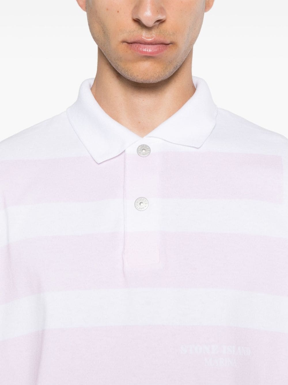 striped cotton polo shirt - 5
