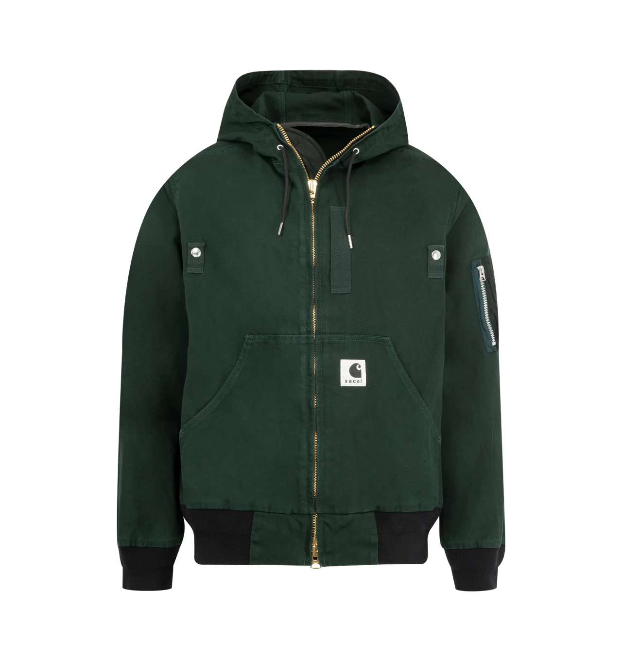 WASHED DUCK HOODED BLOUSON - 1