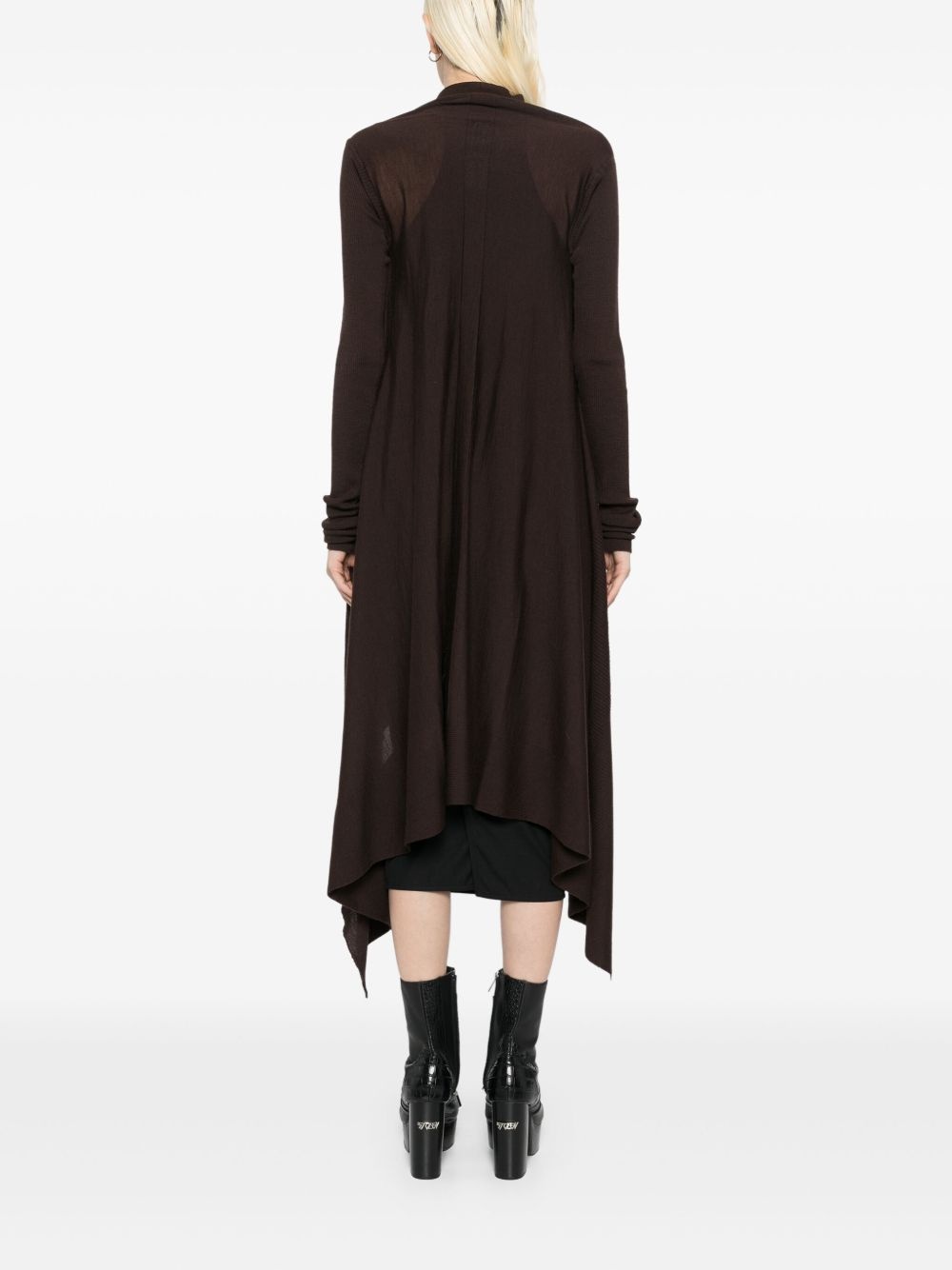 tied long wrap coat - 4
