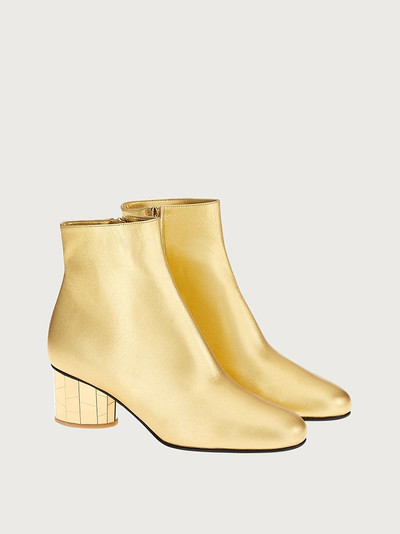 FERRAGAMO MIRRORED HEEL ANKLE BOOT outlook