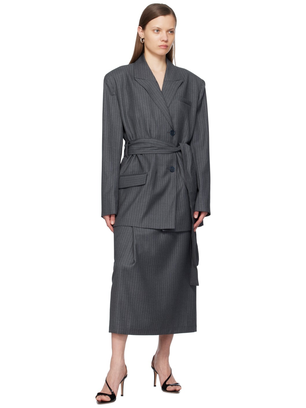 Gray Sidi Midi Dress - 4