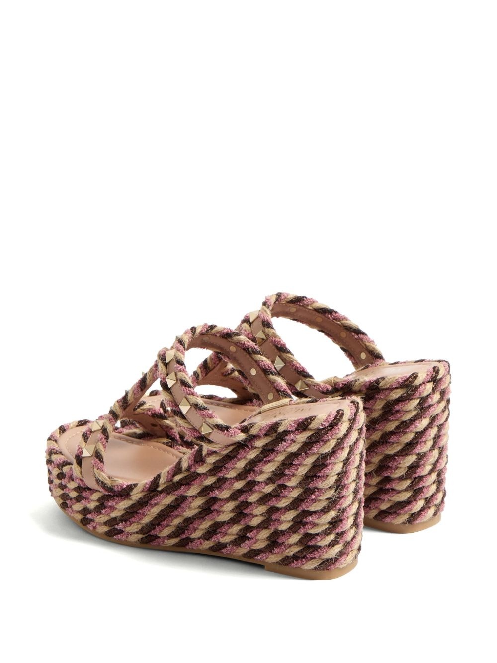 90mm Rockstud wedge sandals - 3