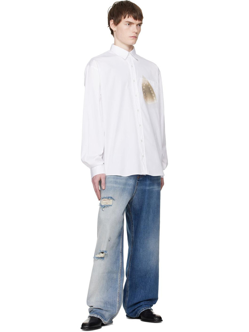 VETEMENTS White Well Ironed Classic Shirt outlook