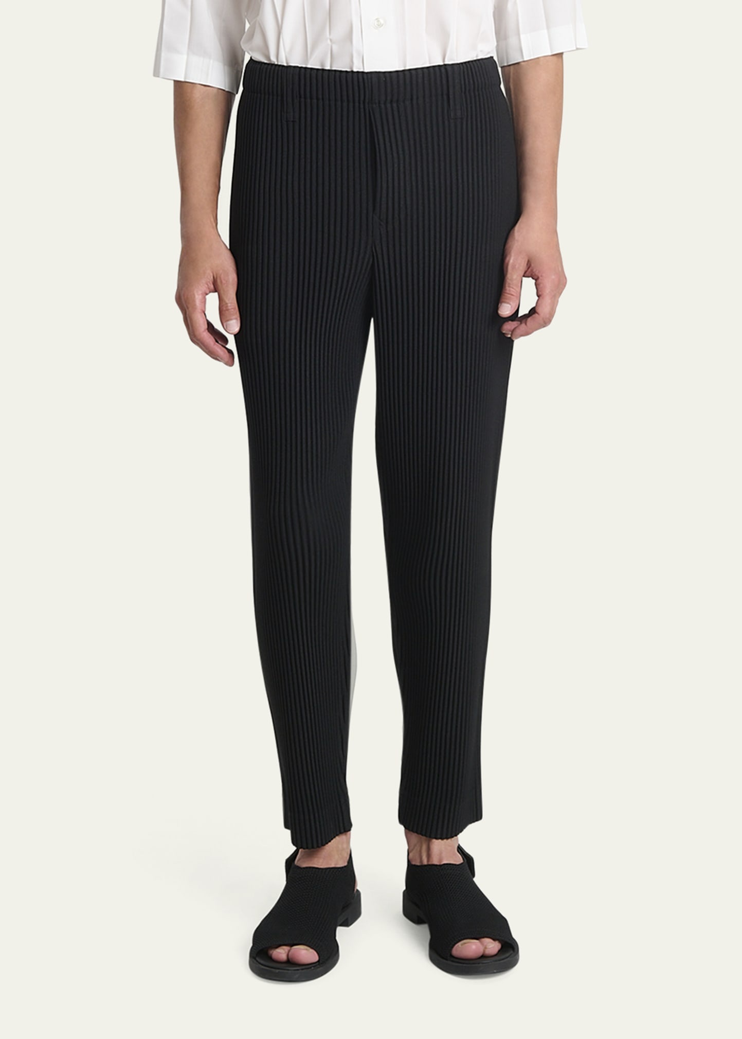 Men's Pleated Pull-On Pants - 2