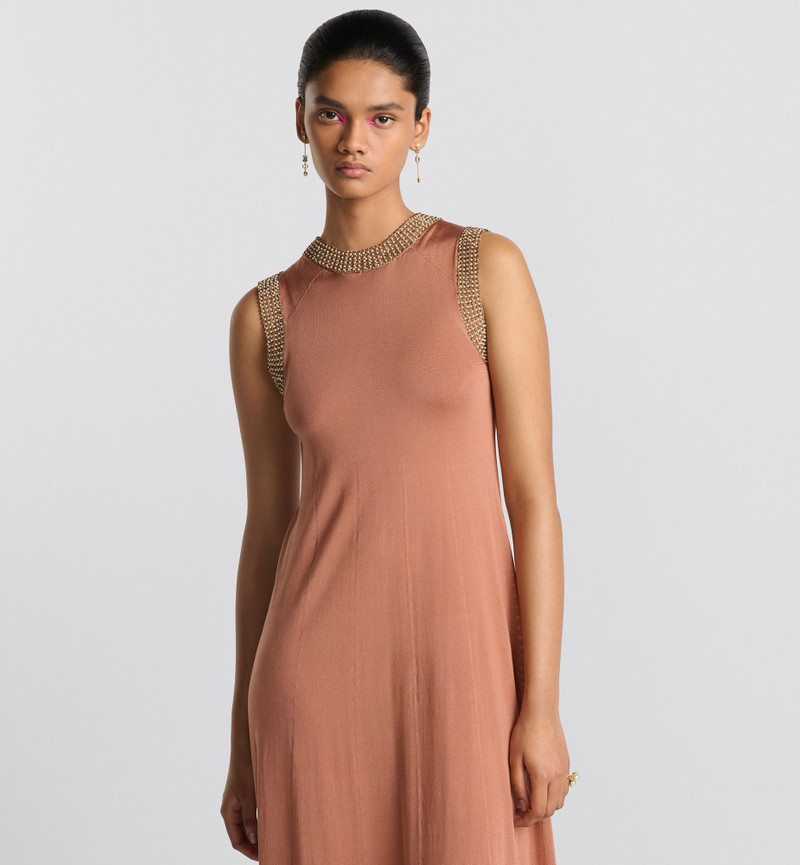 Dior Embroidered Long Dress outlook