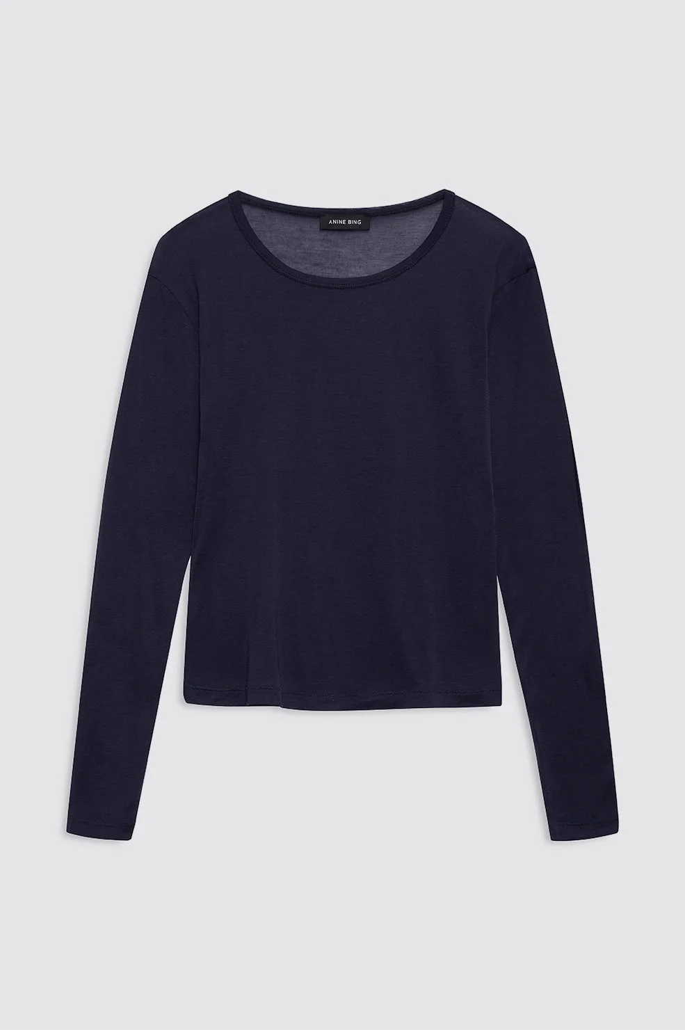 Sylvie Long Sleeve Tee - Midnight Blue - 1