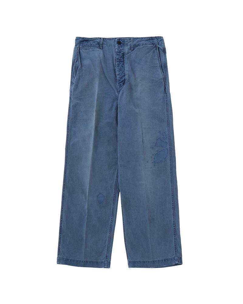 EX WIDE CHINO PANTS CRASH LT.INDIGO - 1