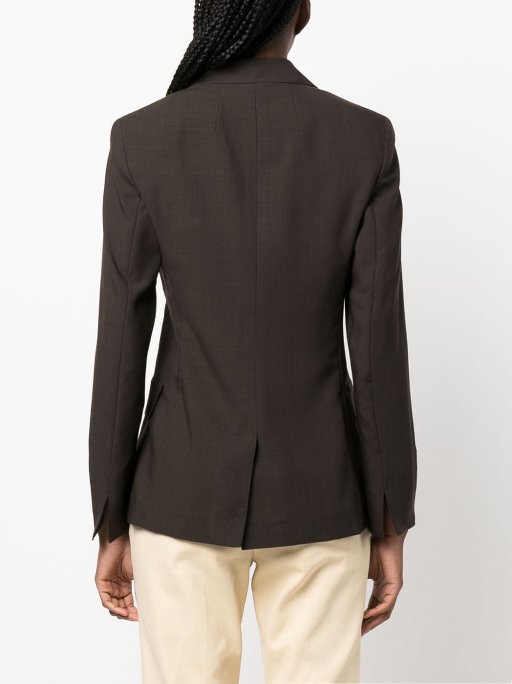 peak-lapels double-breasted blazer - 4