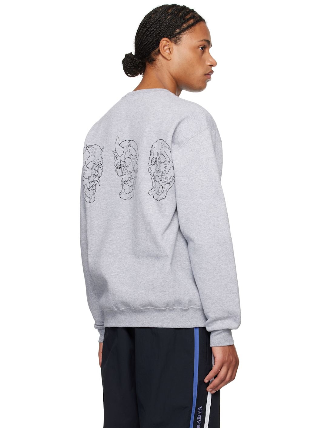 【WACKO MARIA】56 TATTOO STUDIO / CREW NECK SWEAT SHIRT WACKO MARIA Gray 56 Tattoo Studio Edition Crew Neck