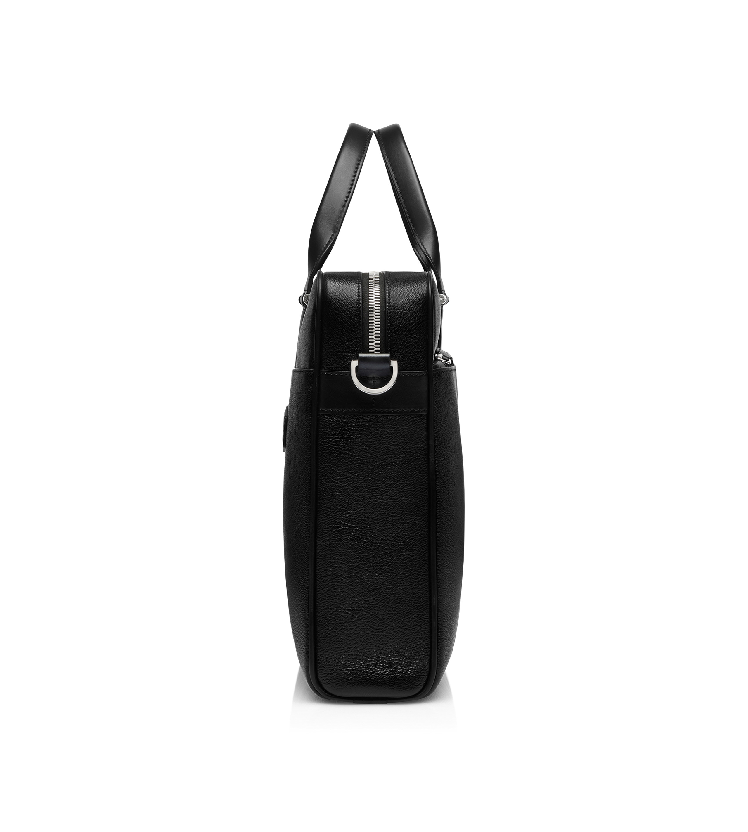 GRAIN LEATHER SLIM BRIEFCASE - 2