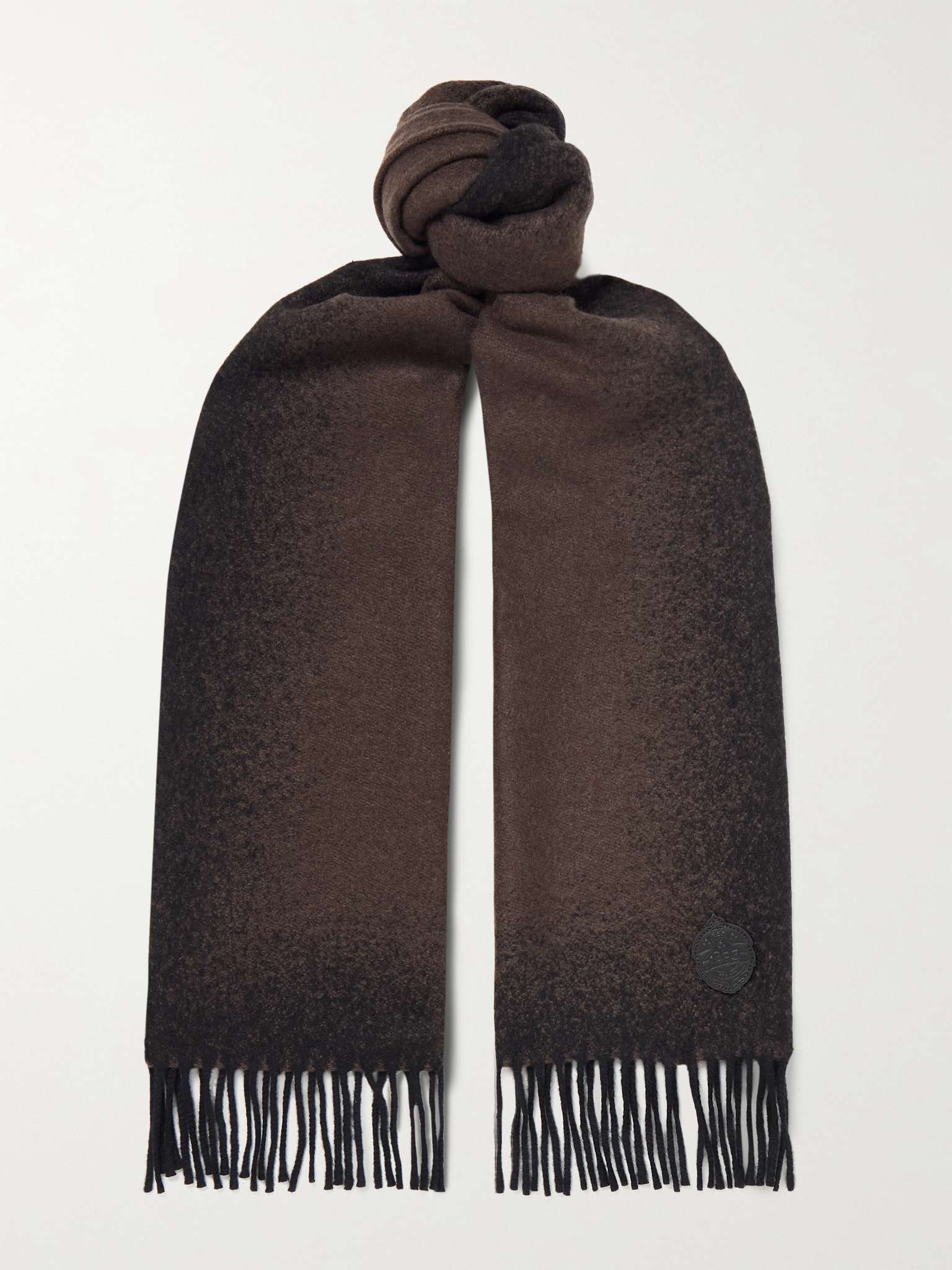 Fringed Cashmere Scarf - 1