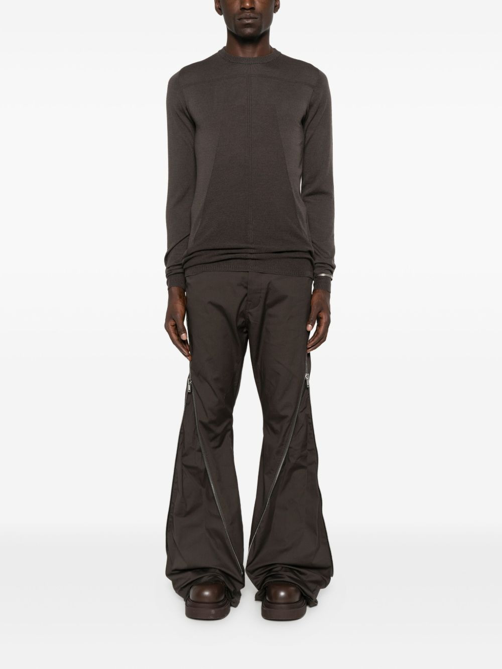 zip-detailing trousers - 2