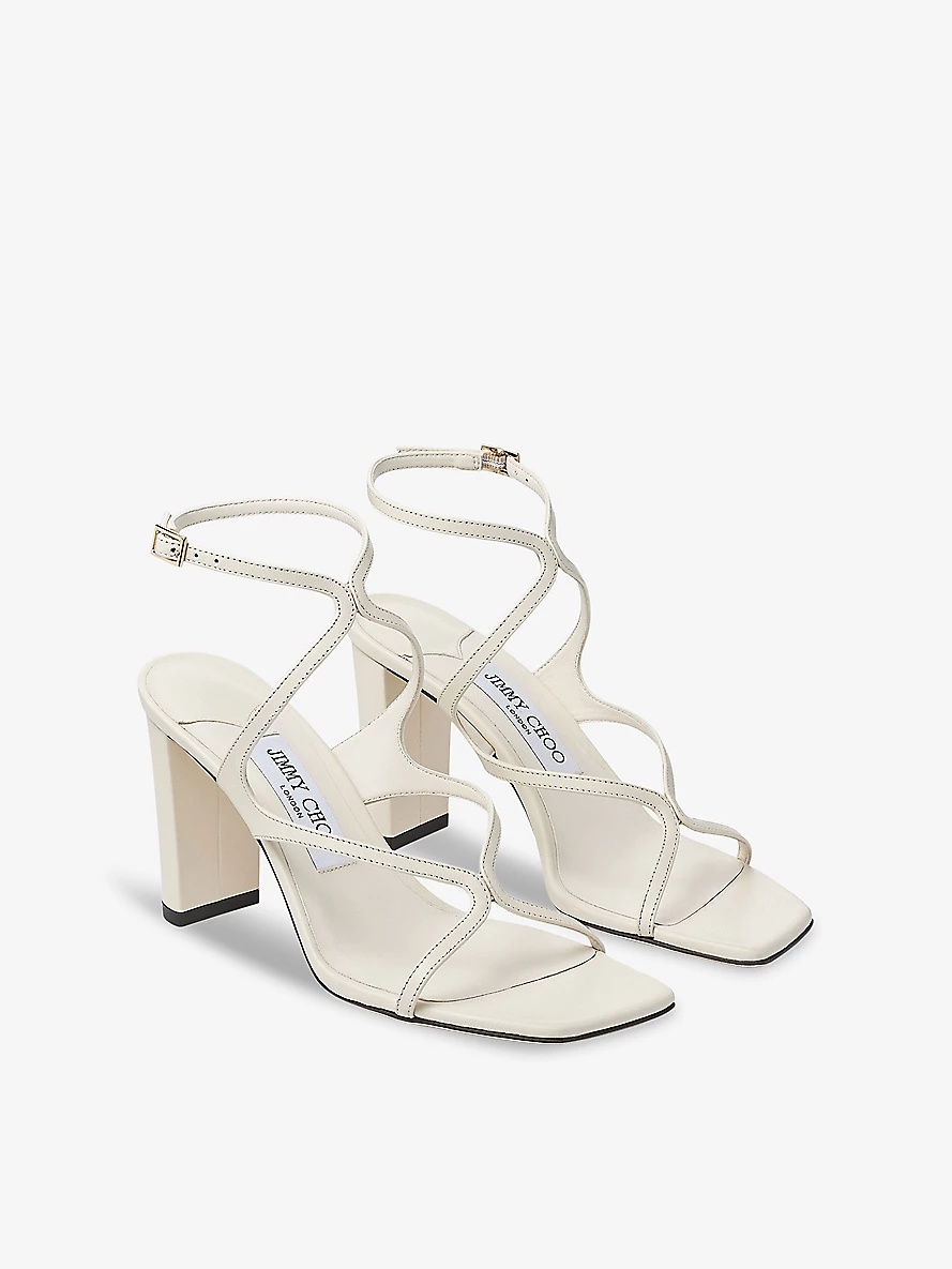 Azie 85 leather heeled sandals - 3
