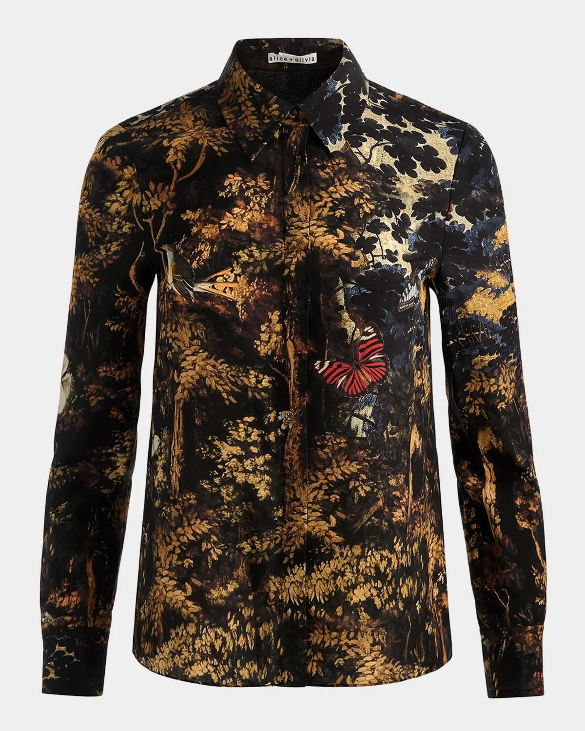 Willa Silk Placket Top - 1