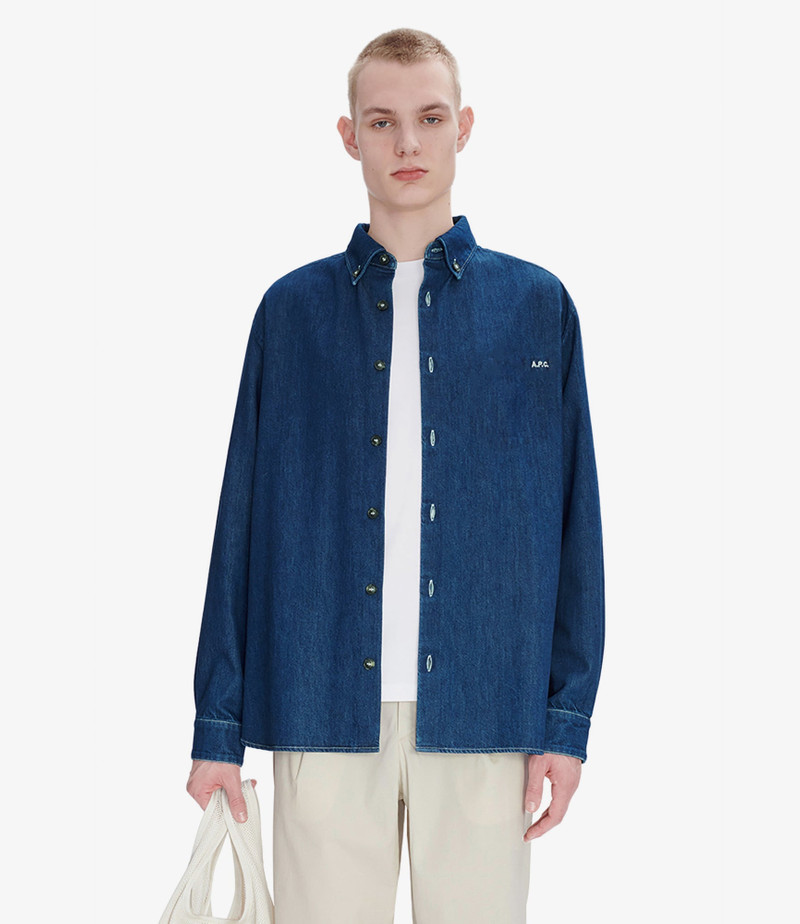 A.P.C. MATHIAS 로고 SHIRT outlook