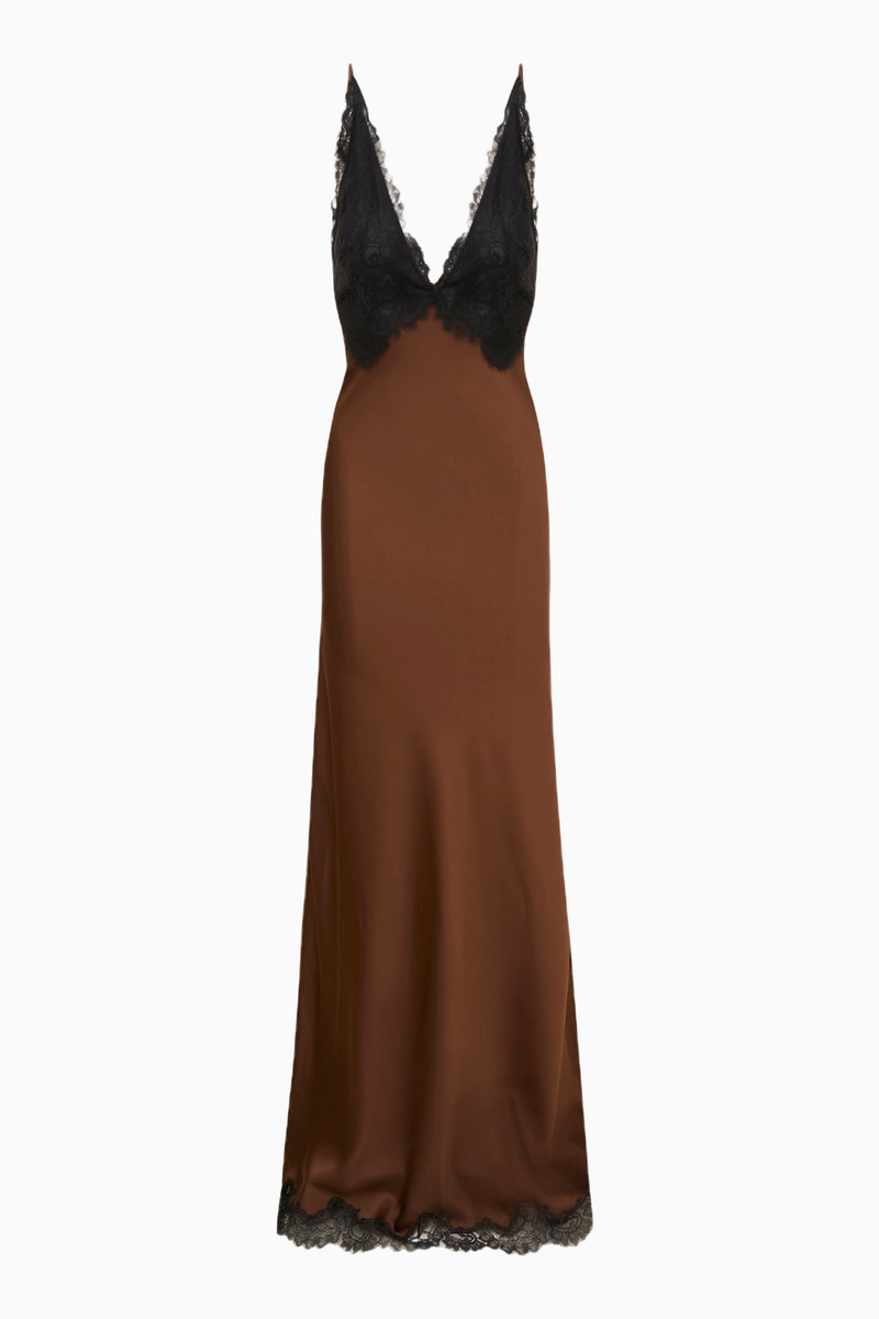 Iridia Satin Maxi Slip Dress 1