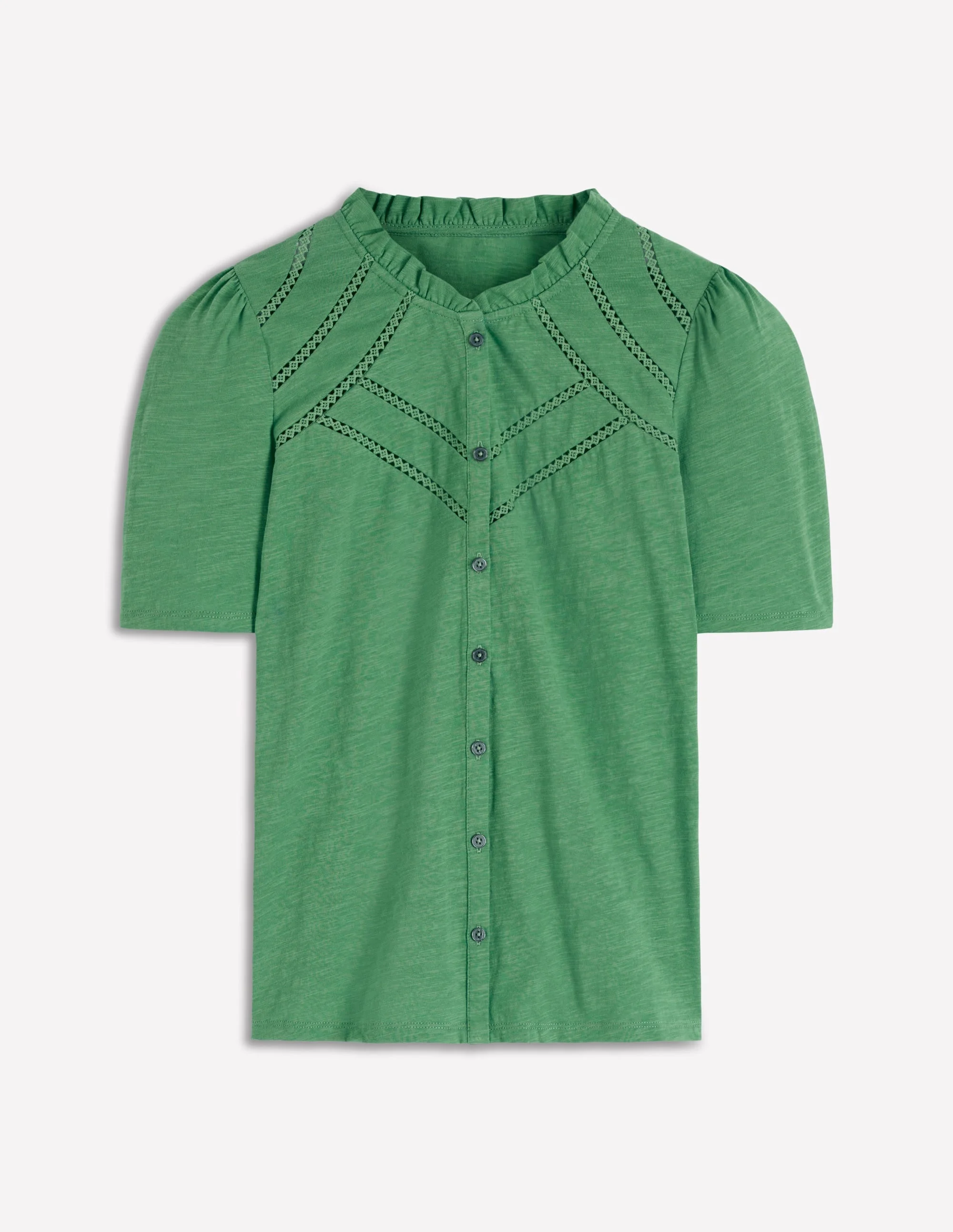 Bea Short Sleeve Shirt-Comfrey - 1