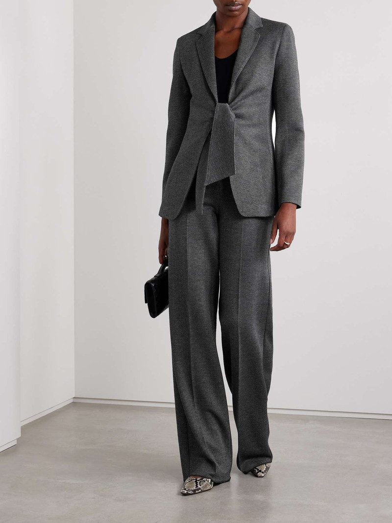 Max Mara MONIA Jersey jacket with sash outlook