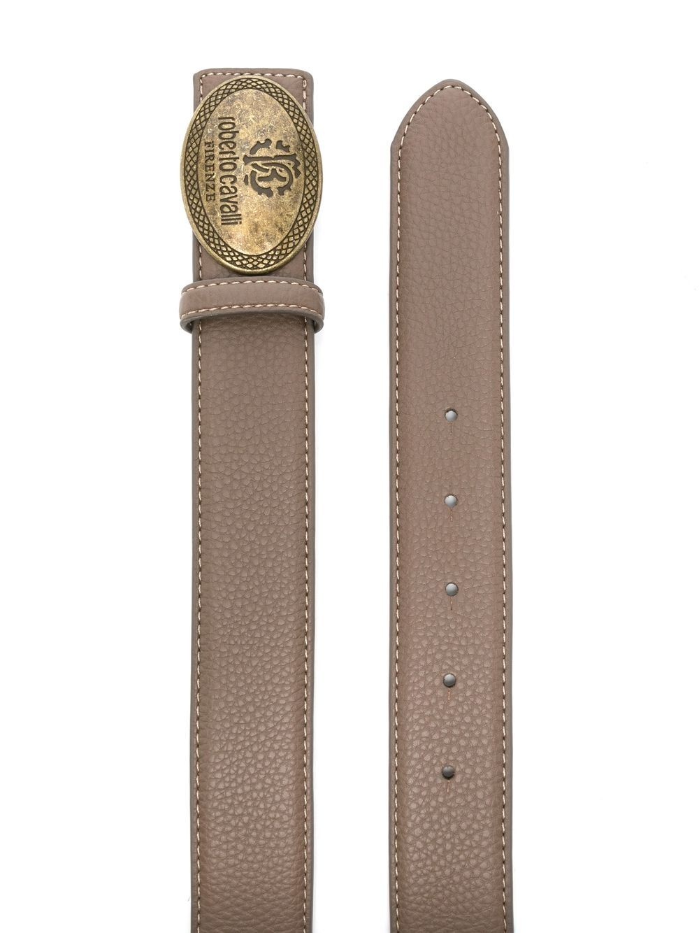 logo-buckle belt - 2