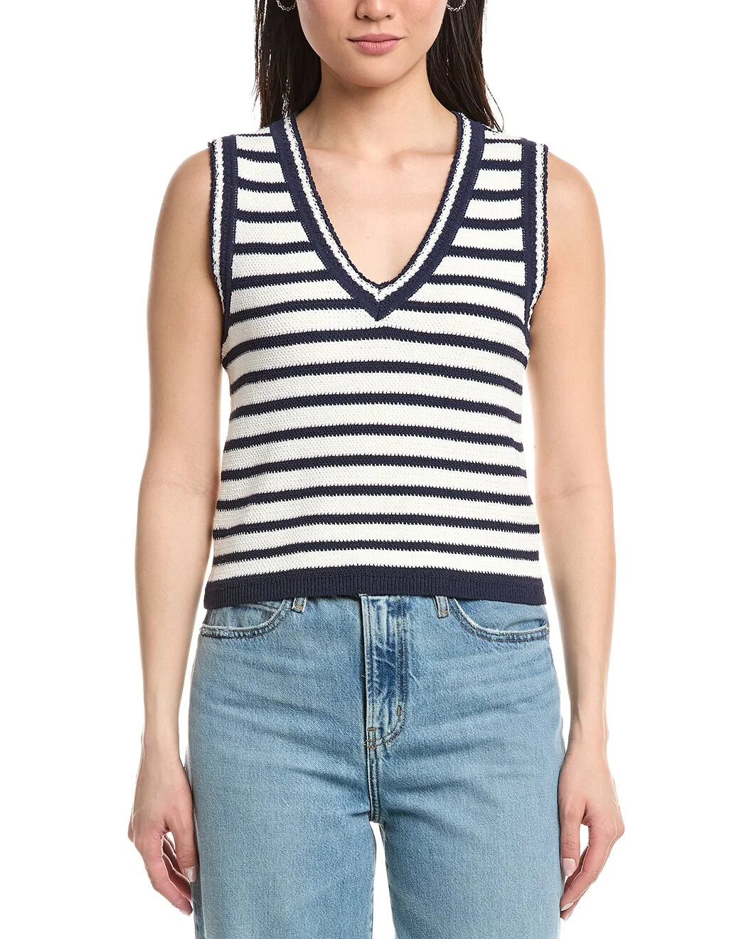 rag & bone Meghan Stripe Vest - 1