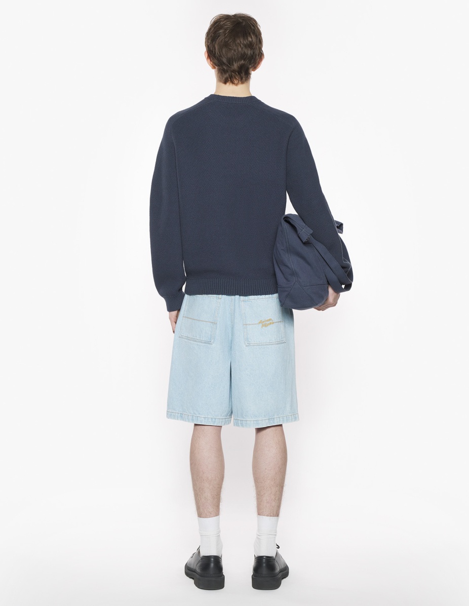 KITSUNE VARSITY EMBROIDERED MESH JUMPER - 5