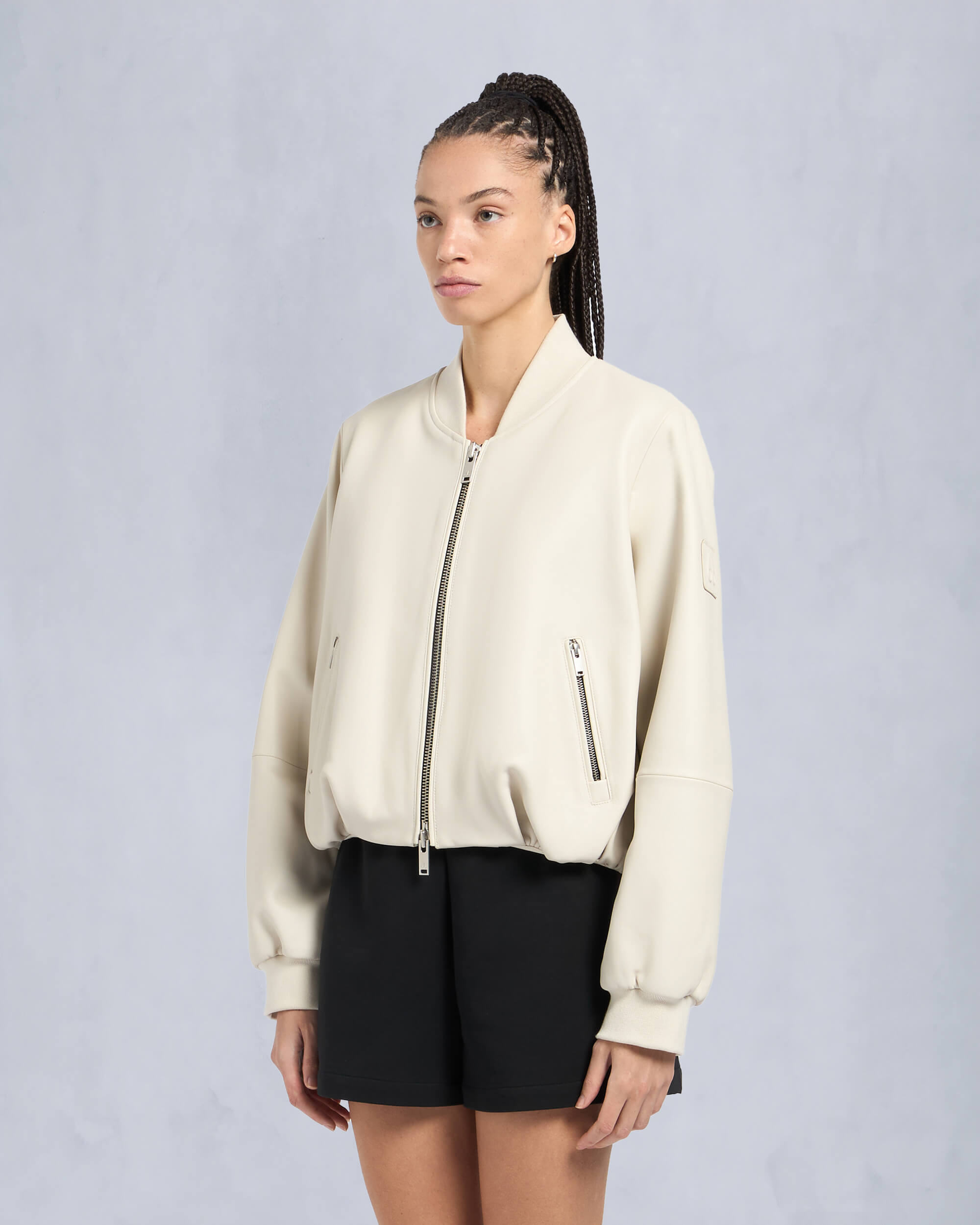 CARDIN LEATHER BOMBER JACKET - 3