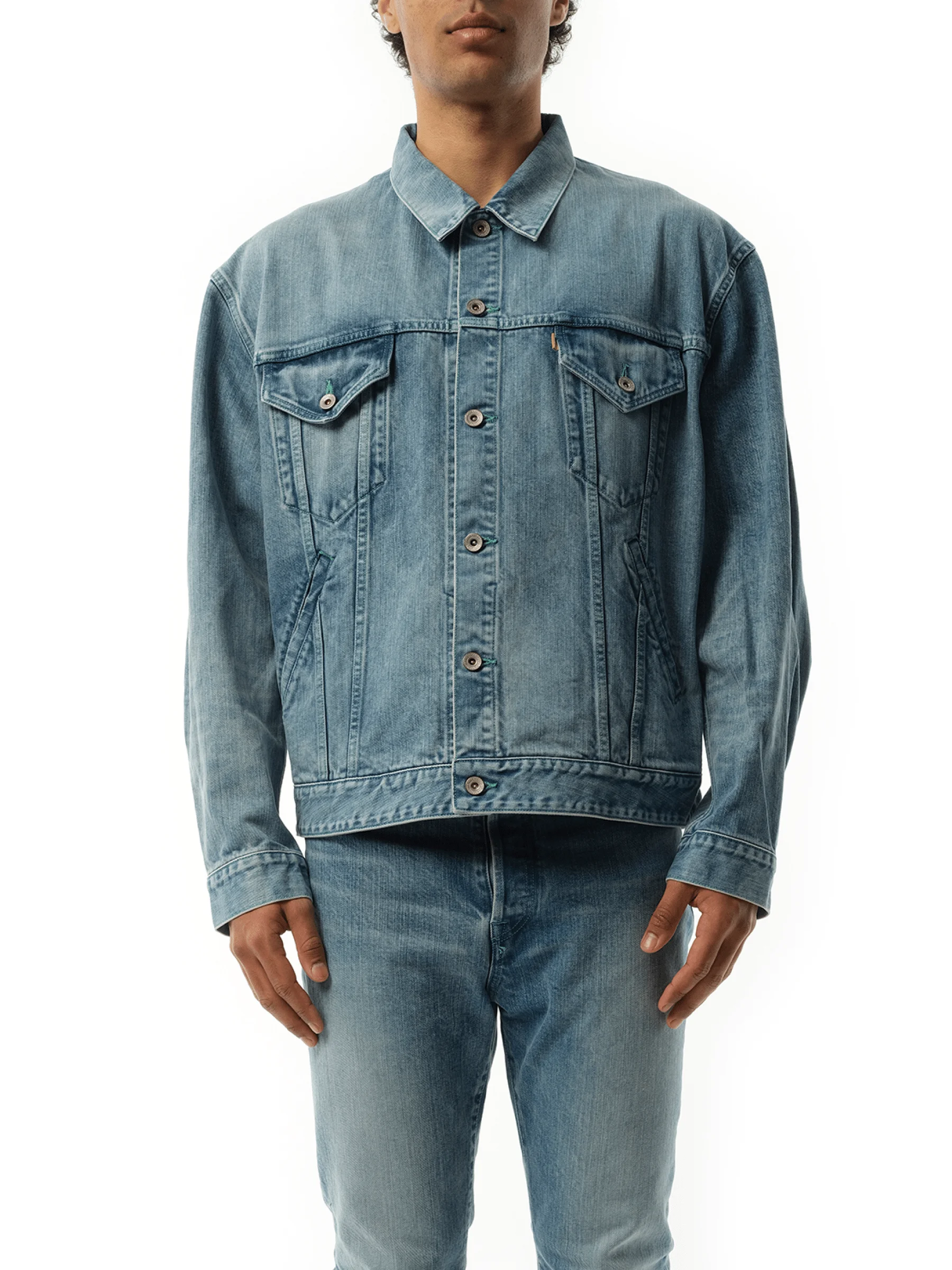Care Denim Jacket in Indigo - 1