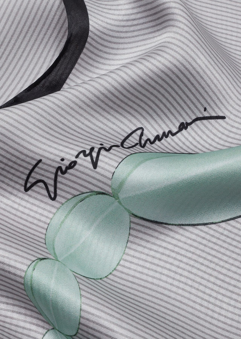 GIORGIO ARMANI Printed silk foulard outlook