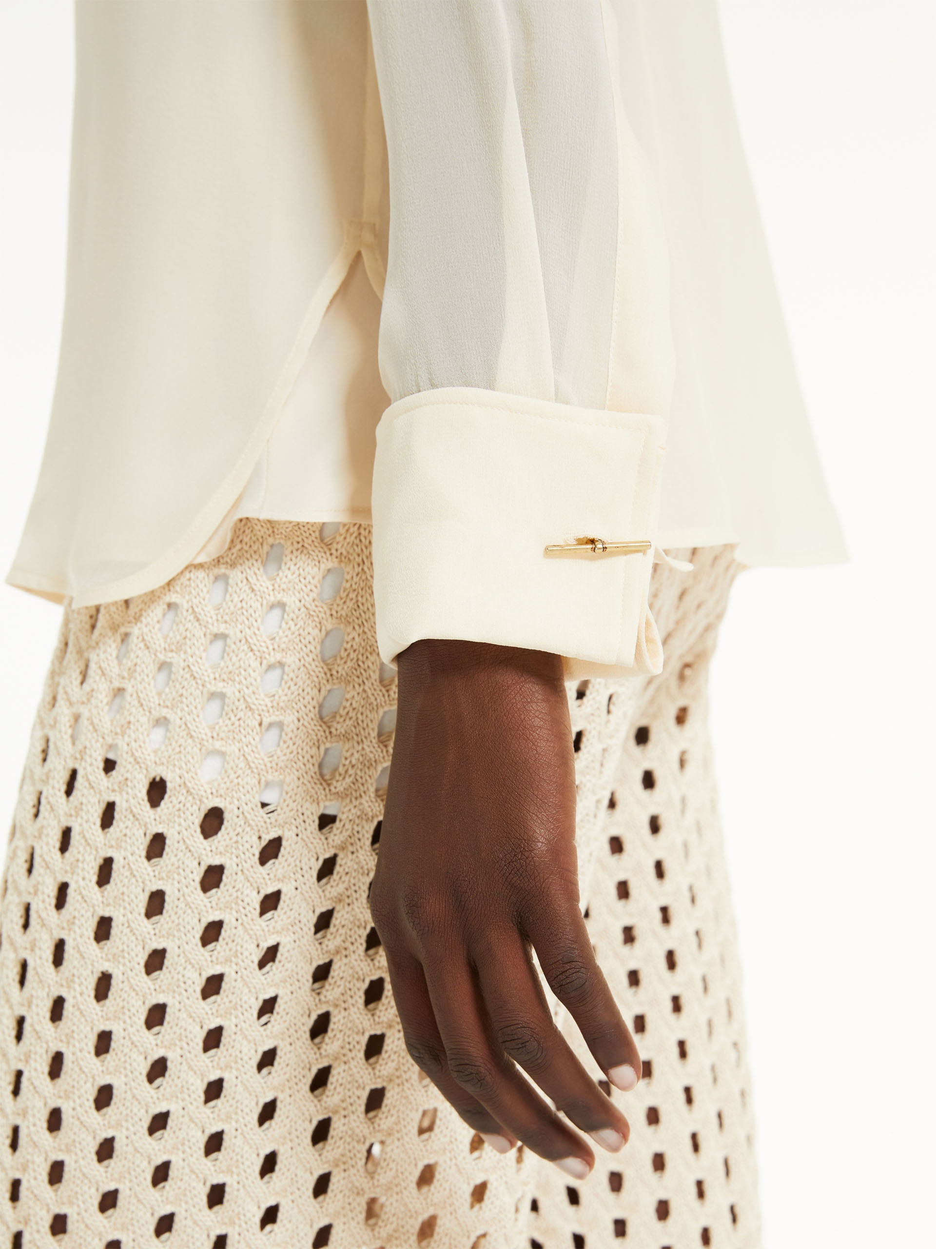 VONGOLA Silk georgette shirt - 6