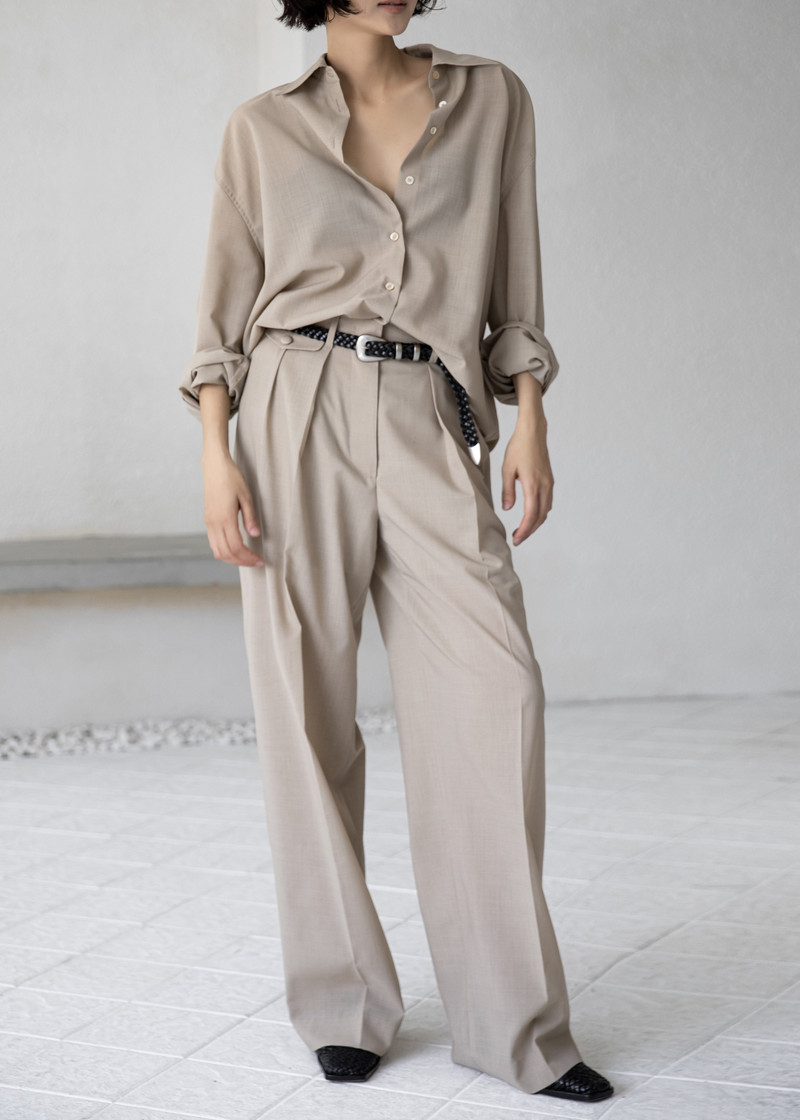 Meslay Sheer Shirt - Beige 10