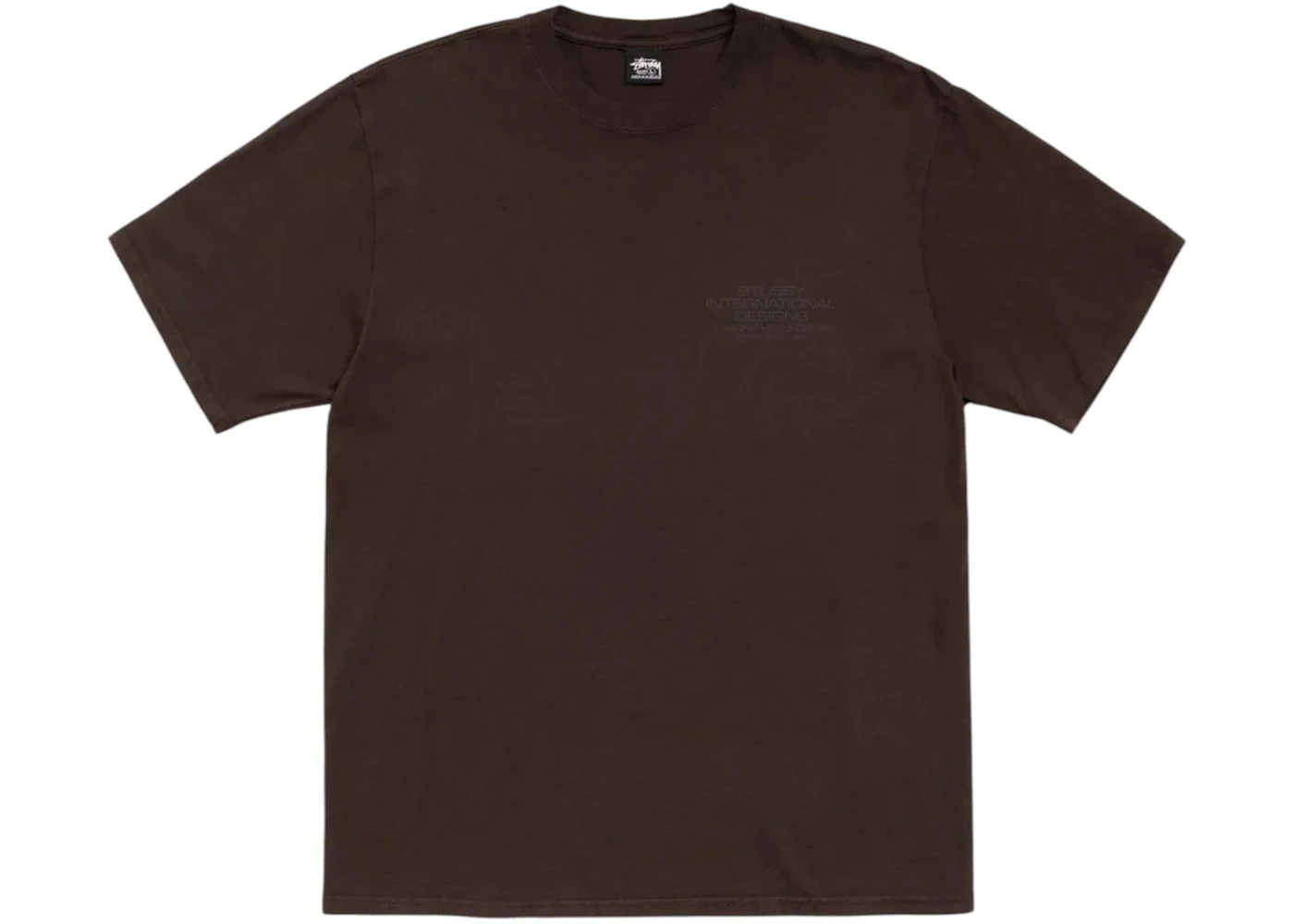 Stussy International Design Pigment Dyed Tee Brown - 1