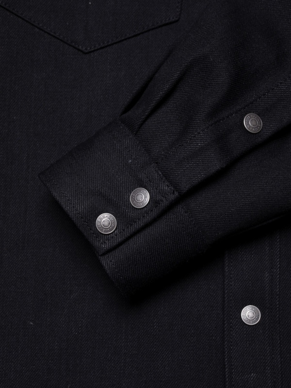 George Selvage Denim Shirt Dry Black - 5