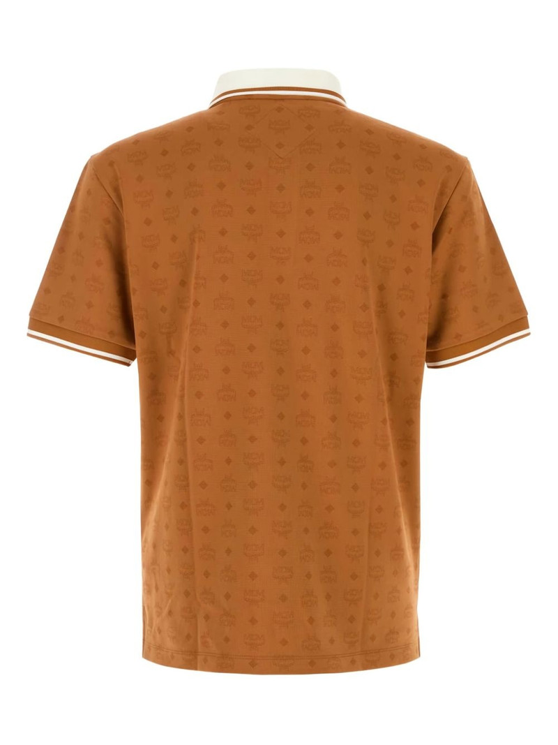 MCM monogram-print polo shirt outlook