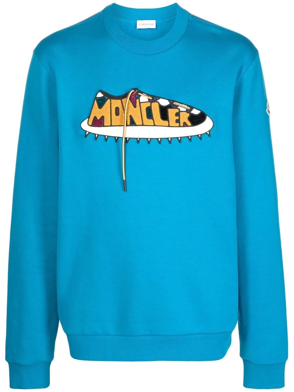 sneaker logo-graphic relaxed sweatshirt - 1