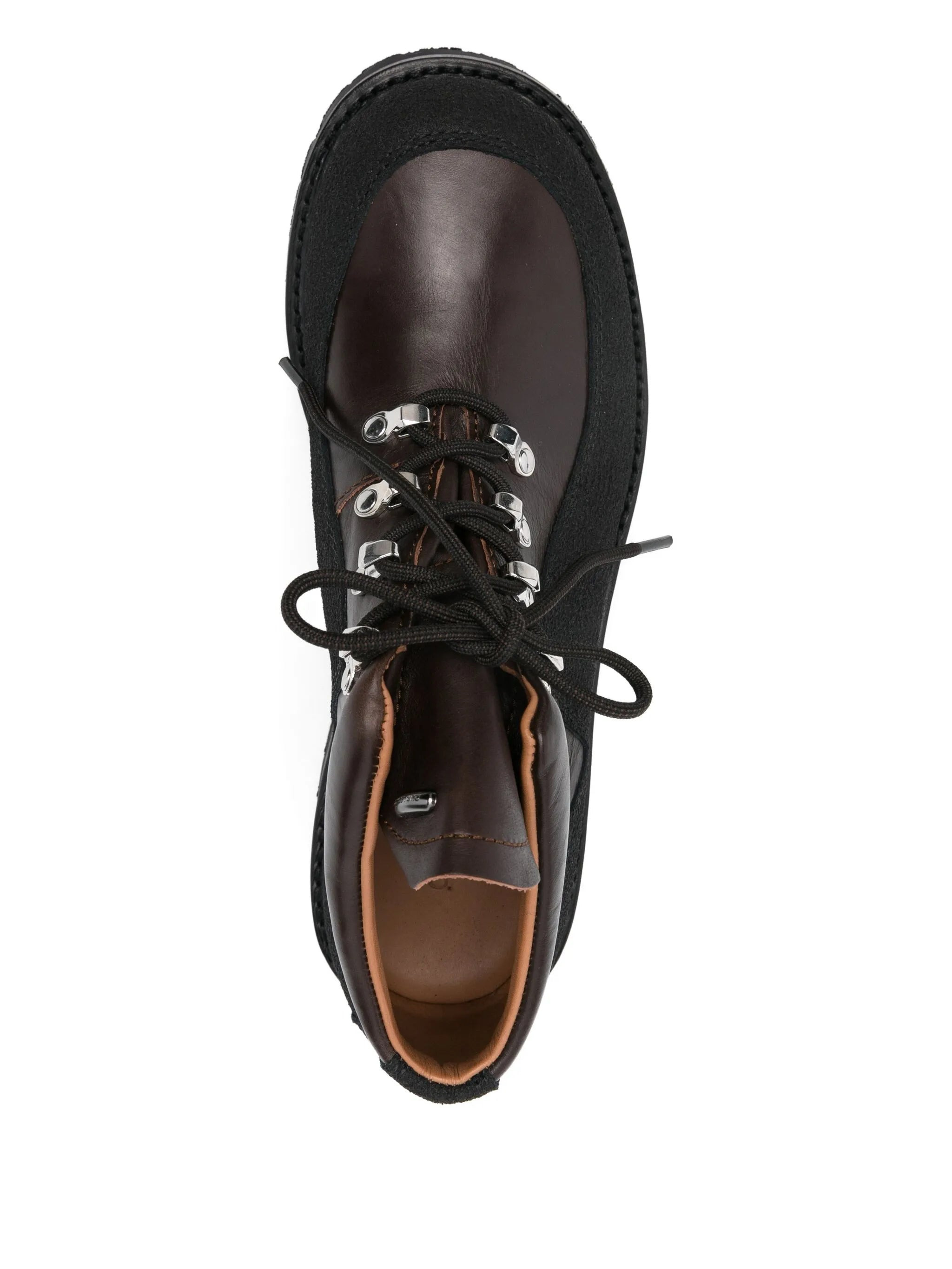 leather lace-up boots - 4