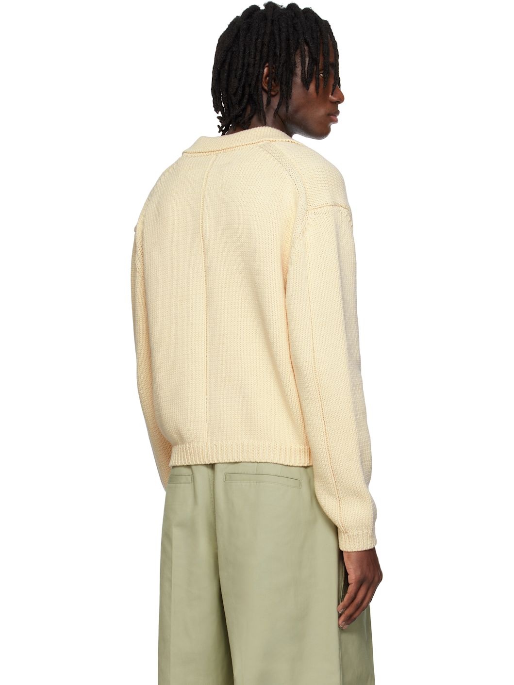 Off-White Pockets Detail Knit Zip-Up Cardigan - 3