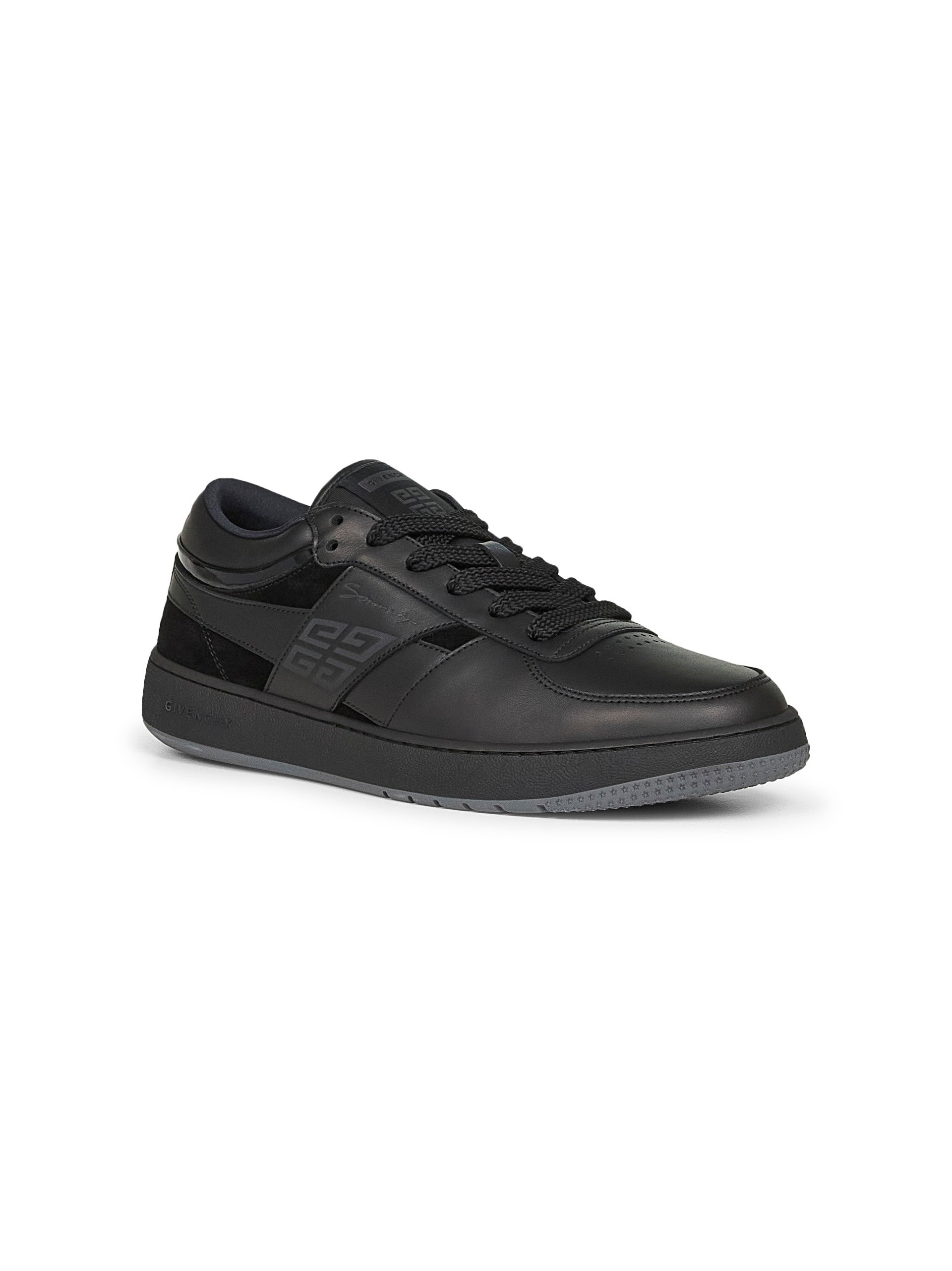 Black mixed leathers G Move sneakers - 2