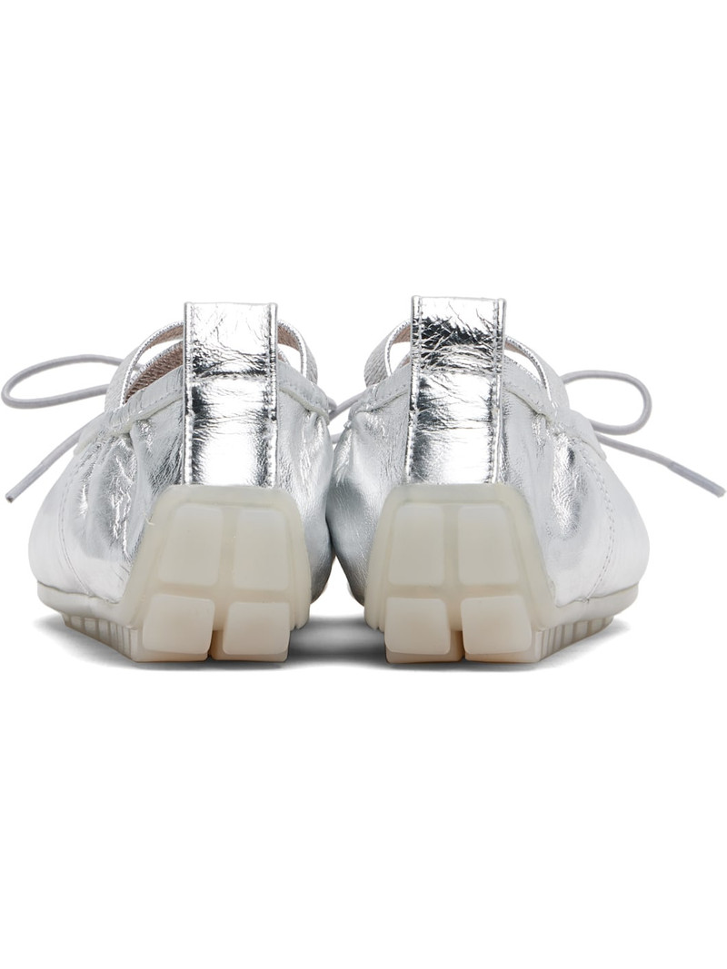 Silver Grip Ballerina Flats 2