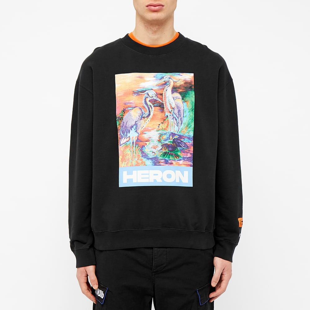 Heron Preston Heron Water Colours Print & Embroidery Crew Sweat - 4