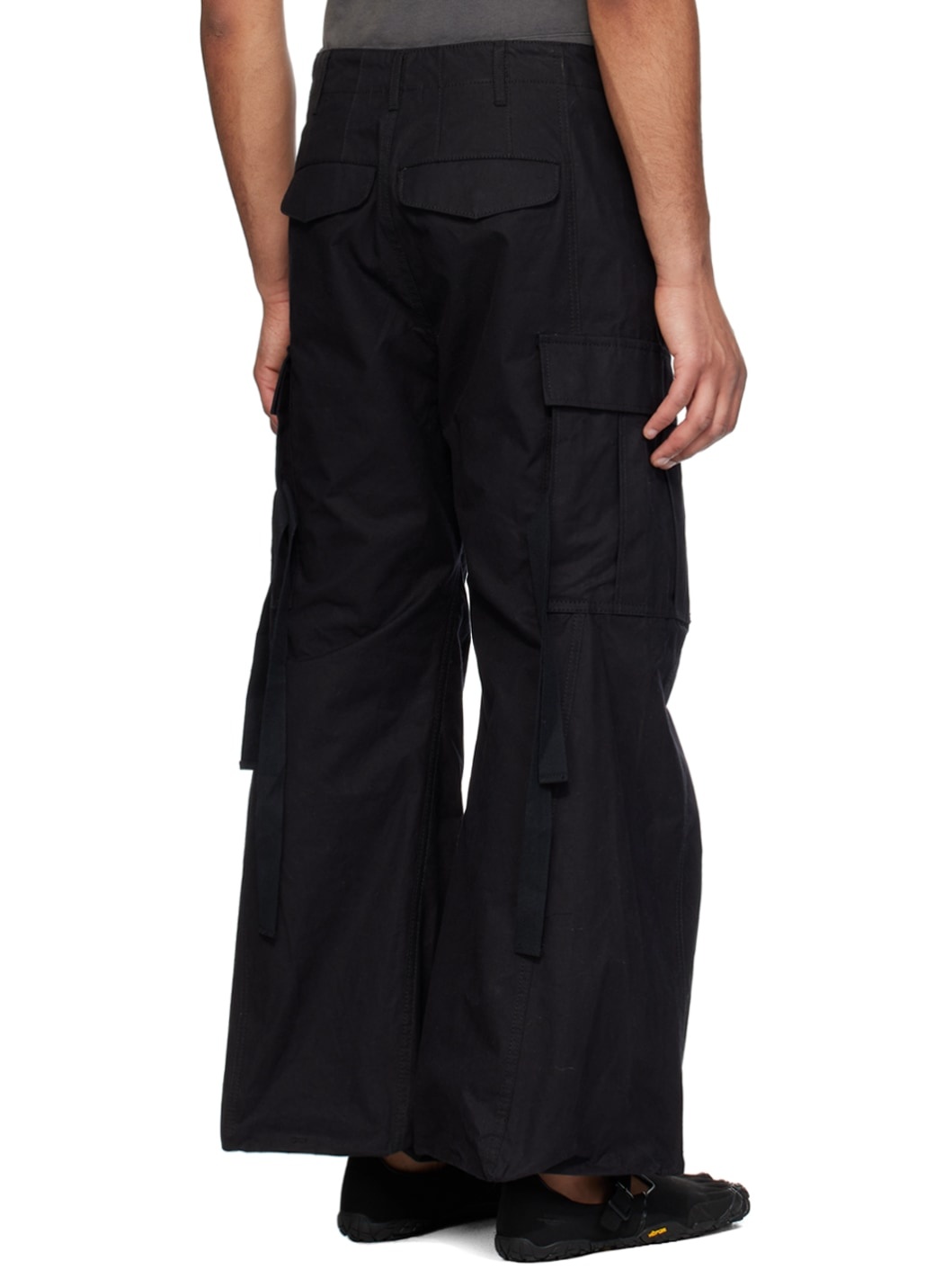 Black Robot Legs Cargo Pants - 3