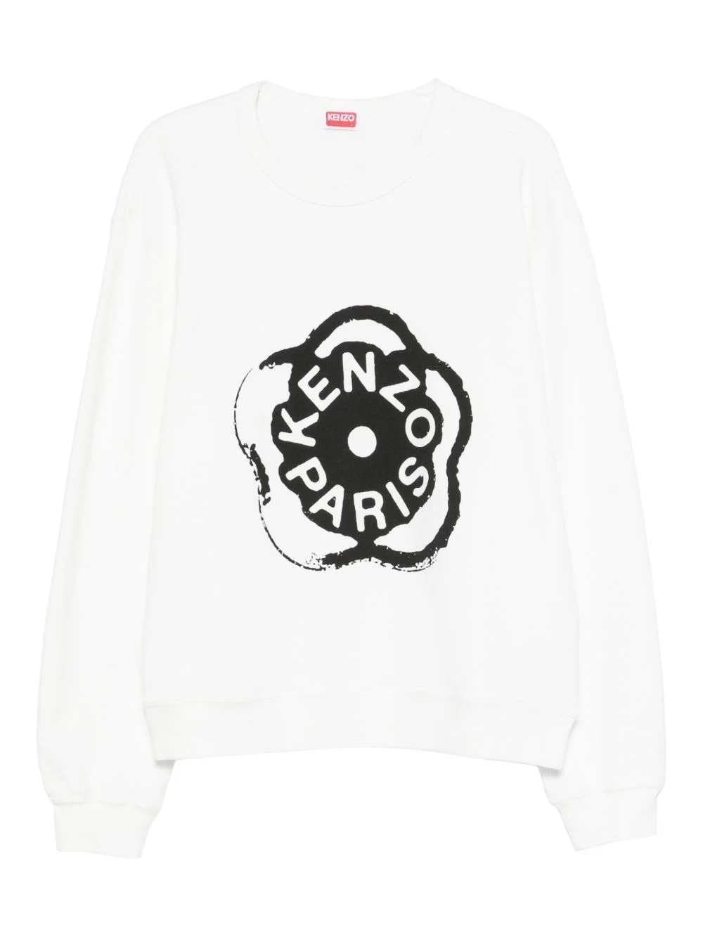 floral-logo print sweatshirt - 1