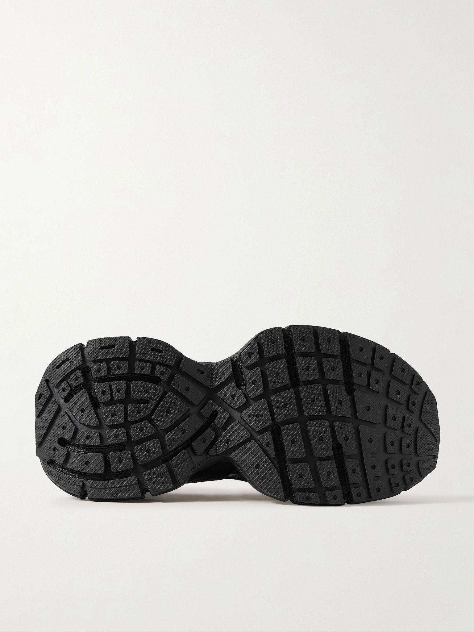 3XL Logo-Appliquéd Faux Leather and Canvas-Trimmed Scuba Sandals Black - 3