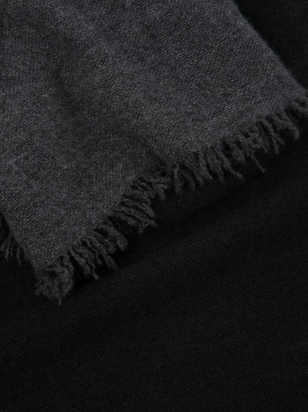 fringe-hem draped scarf - 3