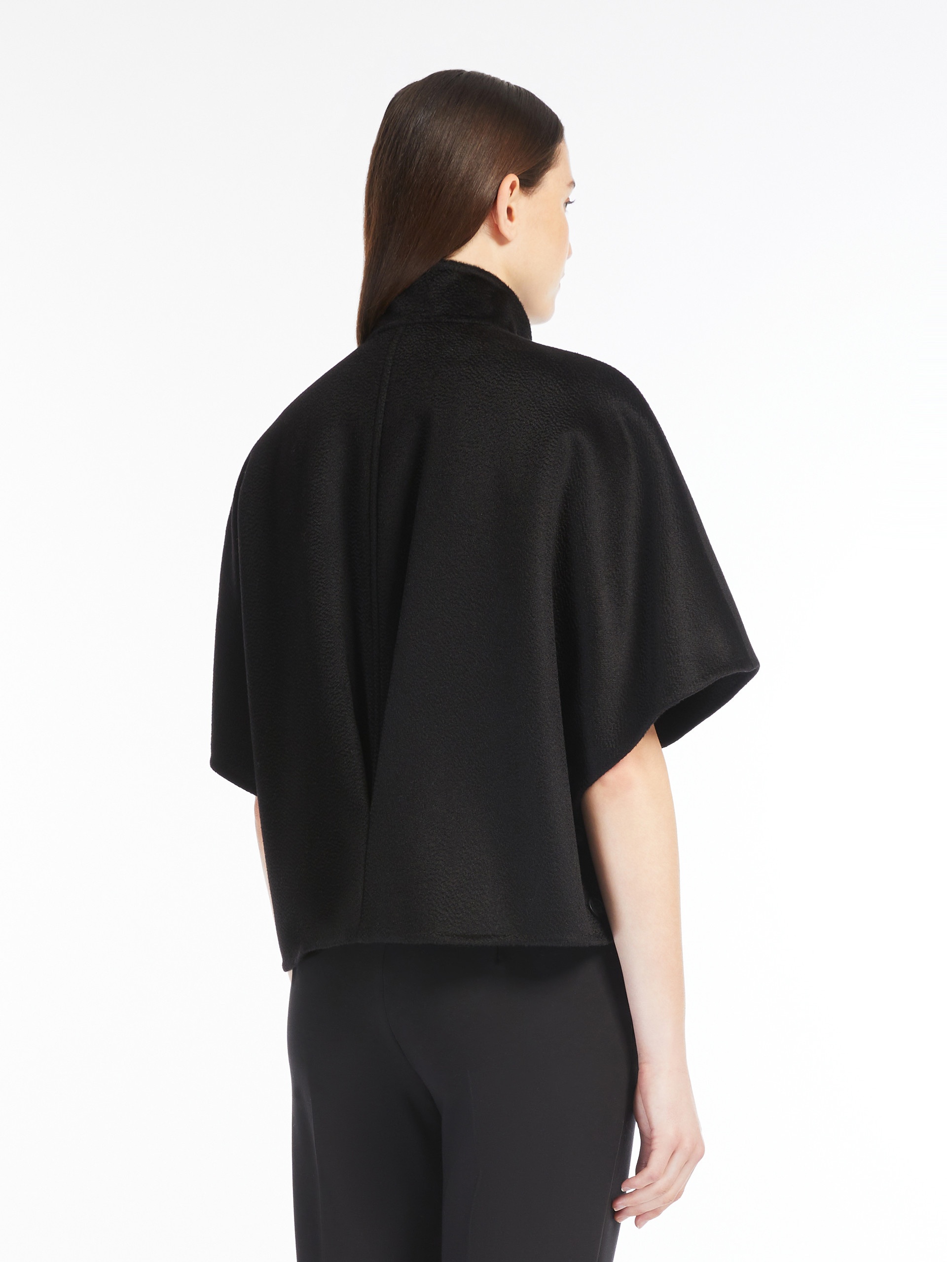 ROLL Short cashmere cape - 4