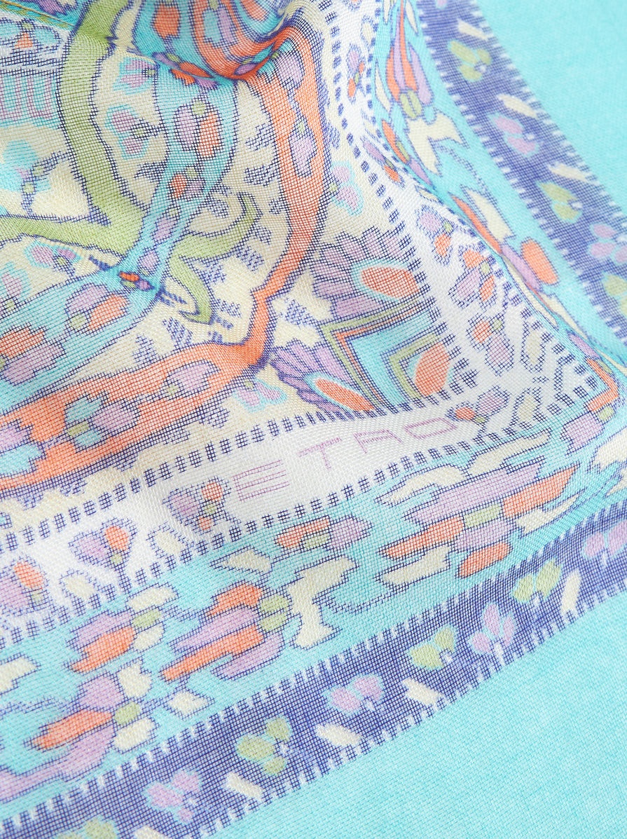 SHAWL WITH PAISLEY PRINT - 2